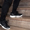 Men'S High Arch Firm Support All-In-One Black Walking Shoes, Comfort & Performance Style