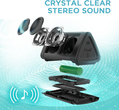 Oontz Angle 3 Bluetooth 5.4 Speaker, up to 100 Ft Wireless Range, up to 24 Hrs Playtime, Portable Small Speaker for Iphone, Android Phones, Crystal Clear Sound, IPX5 Portable Bluetooth Speaker, Black