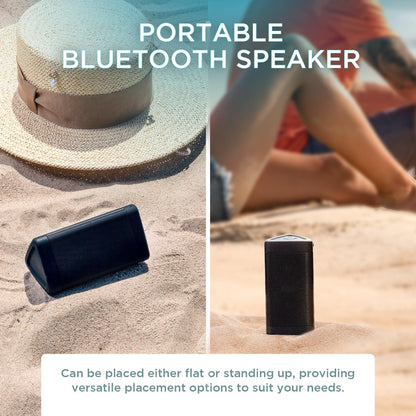 Oontz Angle 3 Bluetooth 5.4 Speaker, up to 100 Ft Wireless Range, up to 24 Hrs Playtime, Portable Small Speaker for Iphone, Android Phones, Crystal Clear Sound, IPX5 Portable Bluetooth Speaker, Black
